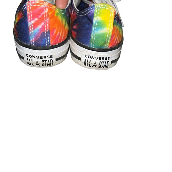 Converse all star chuck Taylor’s tie dye rainbow sneakers youth girls size 2 2Y - Picture 3 of 5
